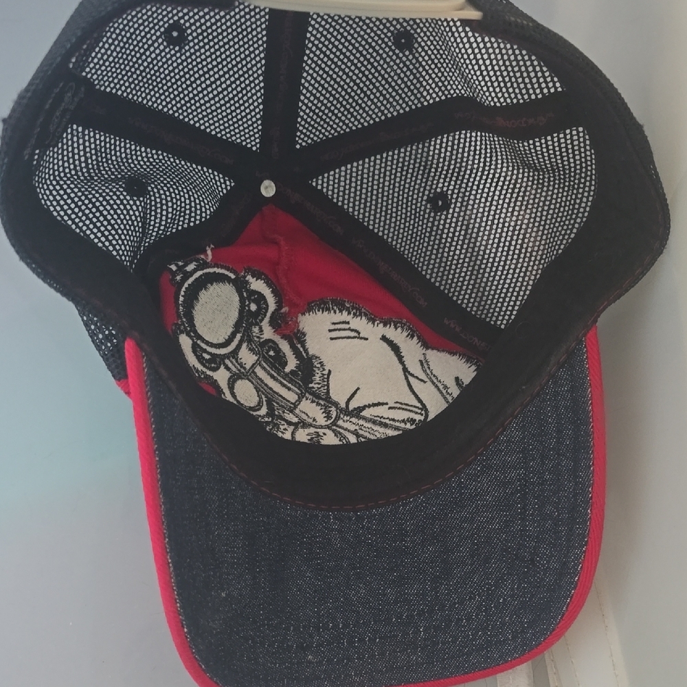 Ed Hardy Red and Black Graphic Cap - Picture 3 of 5